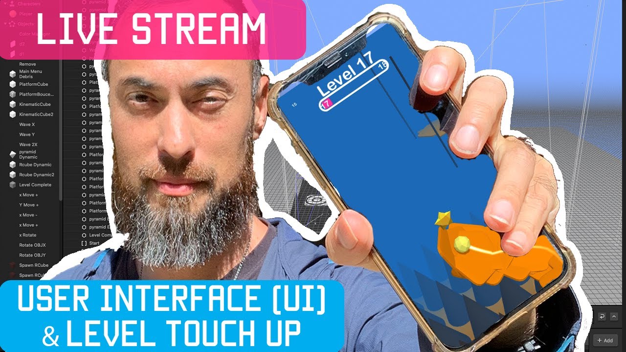 Live Stream with Pro-Tips | Making a Game w/ Buildbox #019: UI Touch ...