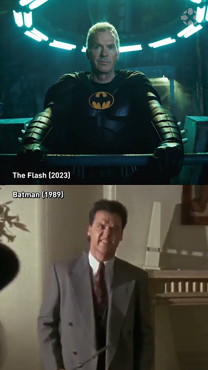 'Let's Get Nuts' 1989 vs 2023 #batman #michaelkeaton #theflash #dccomics #dcuniverse #shorts