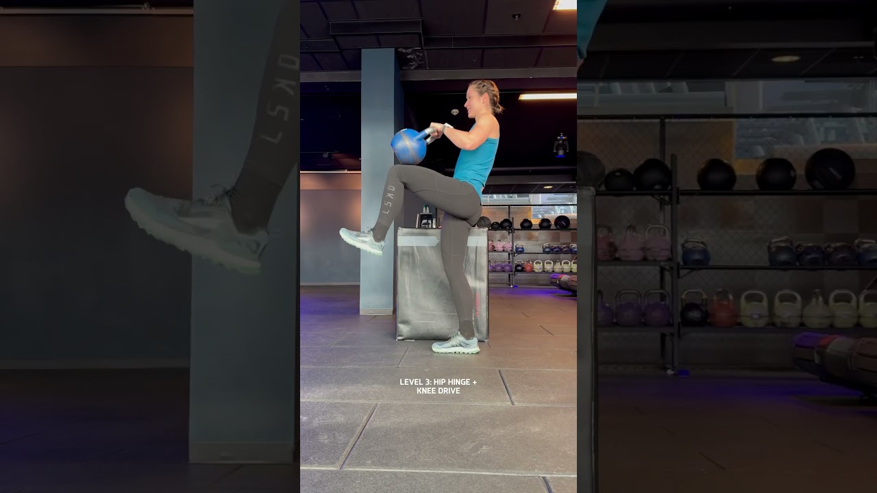 Hip (Flexor) Strength—which level are you at? #strengthforrunners #workout #runner