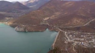 Панорама с высоты птичьего полёта.The view from the bird's eye view.4K video.