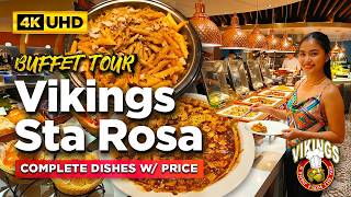 VIKINGS BUFFET SM STA ROSA Complete Food Tour | ALL Dishes and Prices | SM City Sta Rosa Laguna