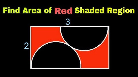 Find the Area of the Red Shaded Region | Geometry Olympiad problems