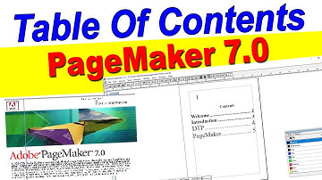 Step - by - Step to insert Table Of Contents in Pagemaker Like a Pro