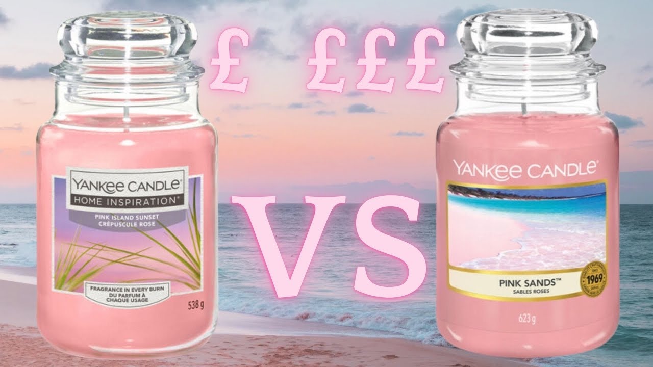 Yankee Candle Home Inspiration Pink Island Sunset vs Yankee Candle Pink
