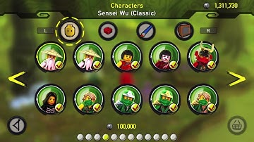 Lego Ninjago: Shadow of Ronin (PS Vita/3DS/Mobile) All Characters Unlocked (Showcased)