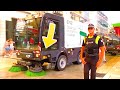 2 much garbage modern technology street sweeper machines  city road cleaning equipment compilation