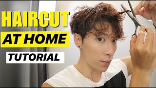 Easy Haircut Yourself At Home | KOREAN MENS TWO BLOCK CUT TUTORIAL | 自己剪頭髮 | ISSAC YIU