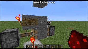 Minecraft Redstone Tutorials: T - Flip Flop