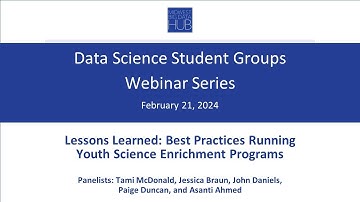 Midwest Big Data Innovation Hub Data Science Student Groups Webinar, February 21, 2024