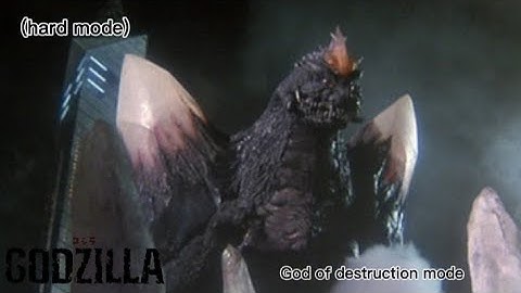 [Godzilla ps4] God of destruction mode (hard mode) (spaceGodzilla) (part1/2)