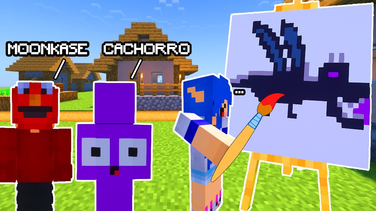 DUVIDO você ADIVINHAR qual é esse DESENHO no Minecraft!!!