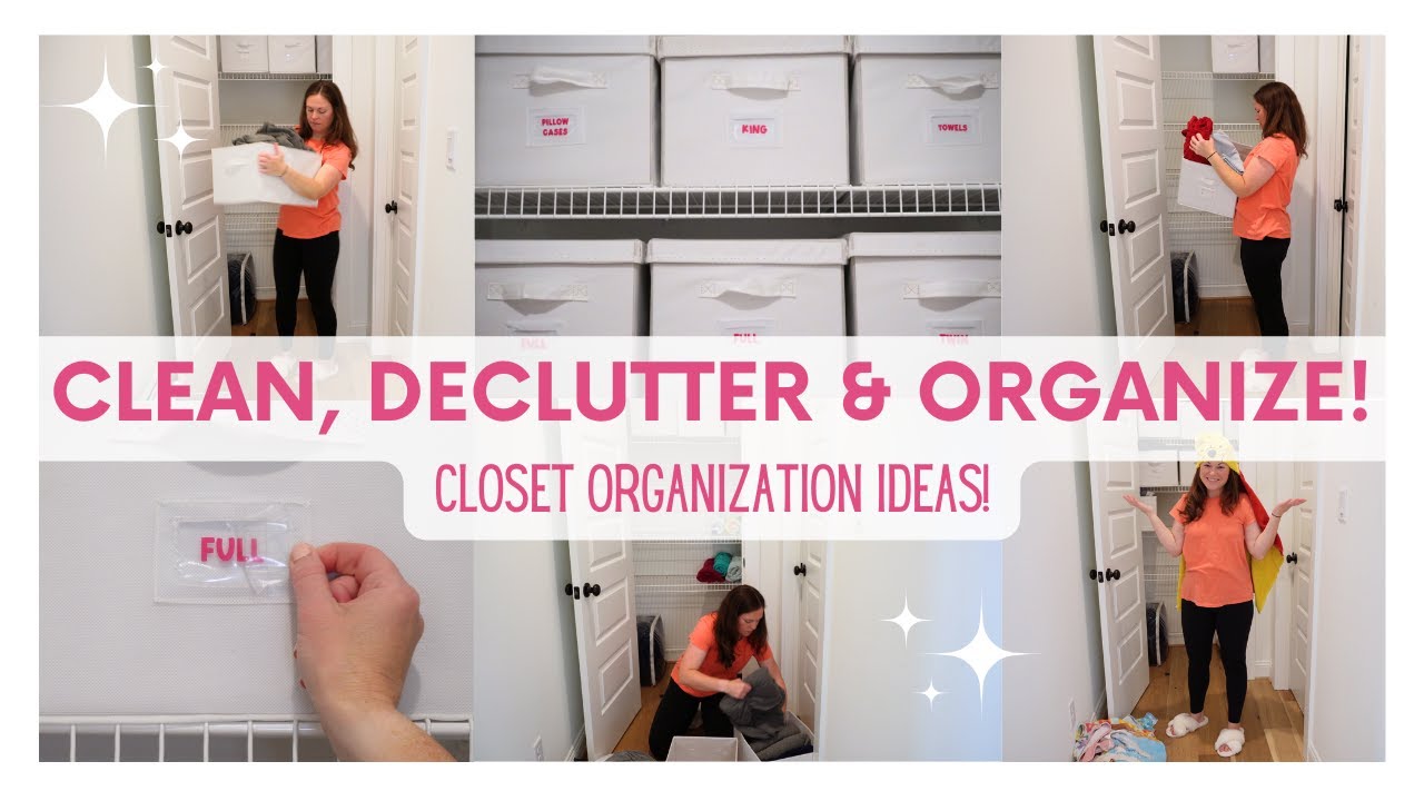 CLEAN + DECLUTTER + ORGANIZE WITH ME! CLOSET ORGANIZATION IDEAS! # ...
