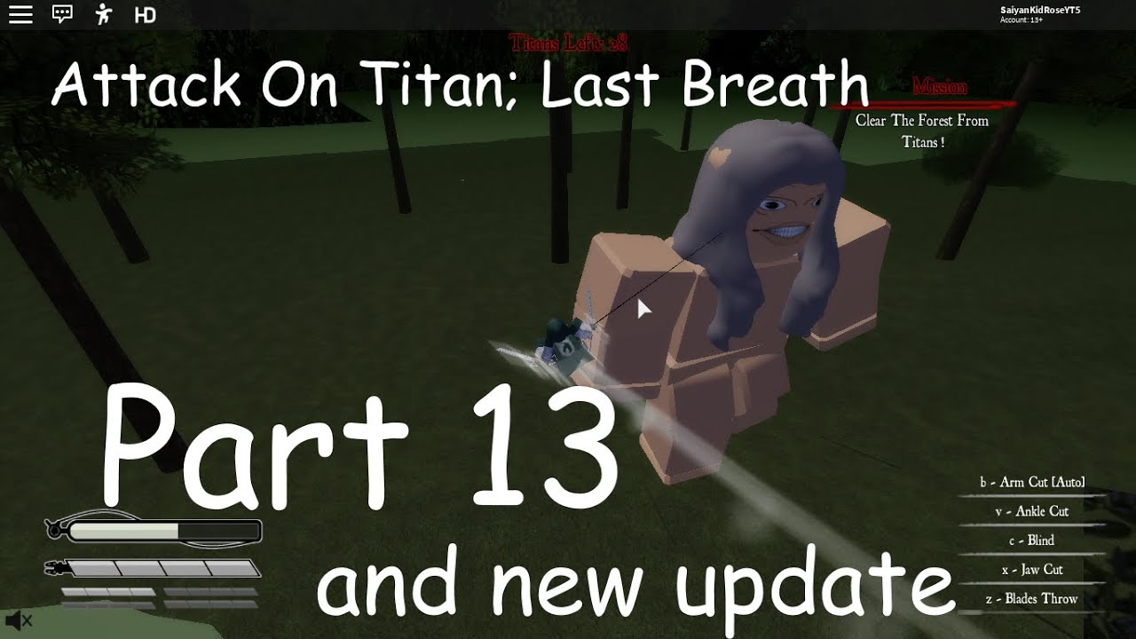 Roblox Attack On Titan Last Breath Jaw Cut