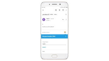 Simple Mobile CRM Gmail Add-on Quick Intro