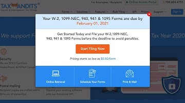 W-2, 1099-NEC, 940, & 941 Forms Due February 01, 2021