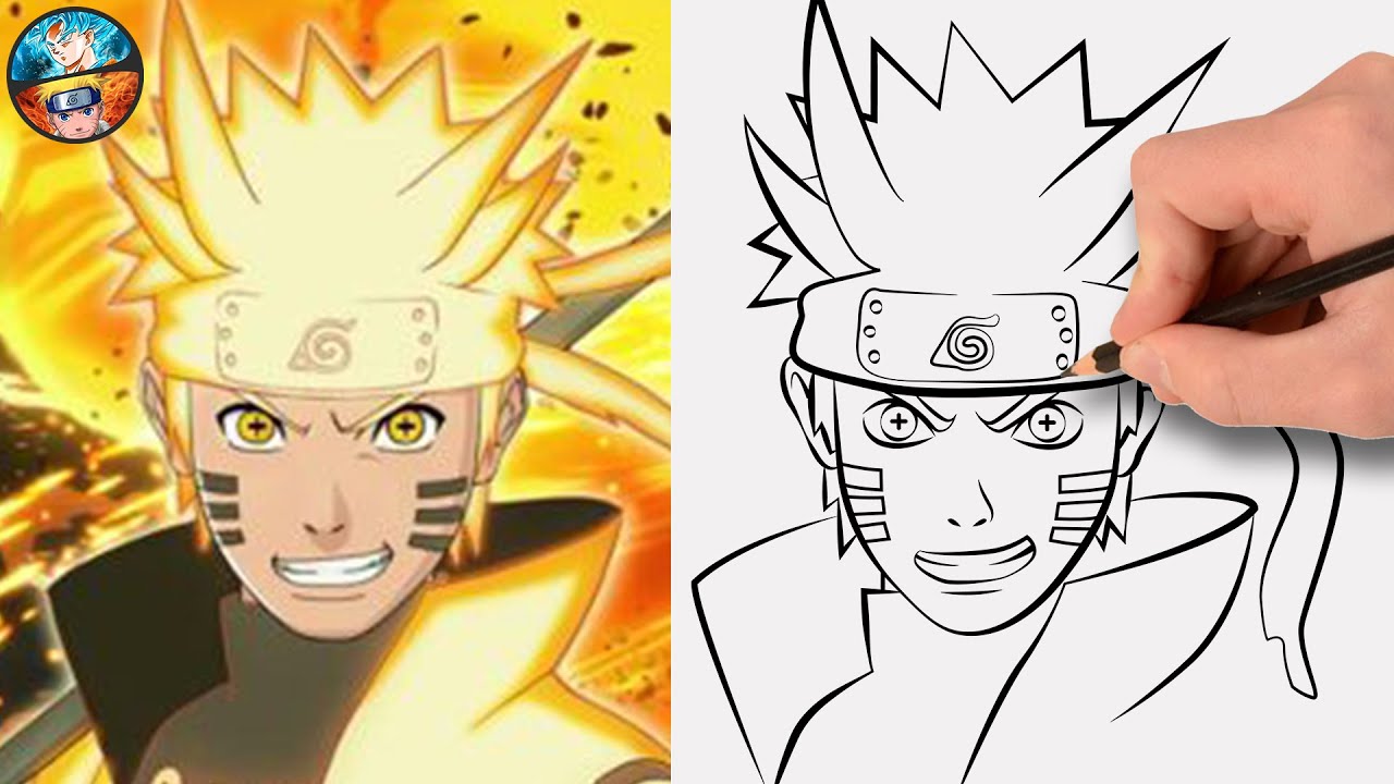 Como Desenhar o Naruto Barion / Naruto Sennim 