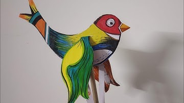 How to make Flying Bird | How to make flying Puppet Bird by soft board #trending  #viral #viralvideo
