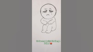 10 Second Artist Challenge 😔#art #drawing #challenge #shortsslow #howtodraw #tutorial #viral #shorts