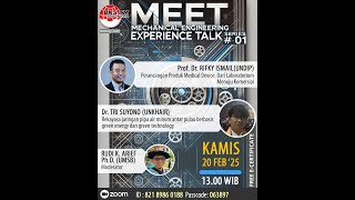 Webinar Series: Mechanical Engineering Experience Talk #01