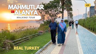 Махмутлар, Аланья 🇹🇷 Реальная Турция 2023 [4K] Пешеходная экскурсия ✅ Субтитры ✅ #алания #махмутлар