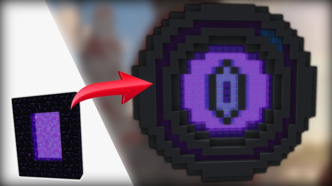 how to transform a nether portal minecraft