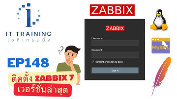 EP148: ติดตั้ง Zabbix7.0 บน Ubuntu Server24.04+MySQL + Apache แบบไม่แยก Database พร้อมใช้งานได้ทันที