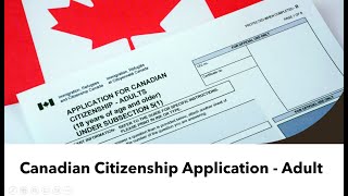 Canadian Citizenship ApplicationAdult | CIT0002 | Physical Presence Calculation | Online Payment