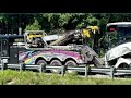 Bus towed away from deadly crash on I-95