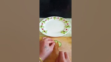 Vegetable and Fruit Carving #Plating Techniques #Simple Garnish #Easy to Learn #Delicacy #Food Pres