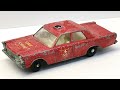 Matchbox restoration Ford Galaxie Fire Chief No 59. Diecast car