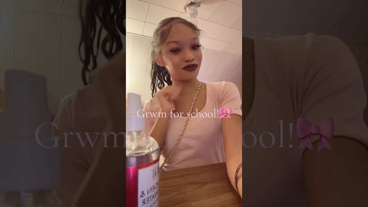 Grwm for school!🎀💗 #shortsviral #grwm #getreadywithme #contentcreator