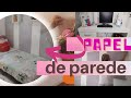 #Tour pelo quarto de solteiro com decoração de papel de parede | Eliane Cândida