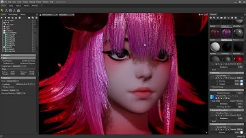 Creating Hair materials in Marmoset toolbag 4 (Hair tutorial final part)