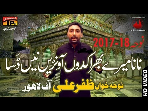 Nana Mere Bhira Kadon Aounre Ne Zafar Ali 2017 18 Noha TP Muharram 