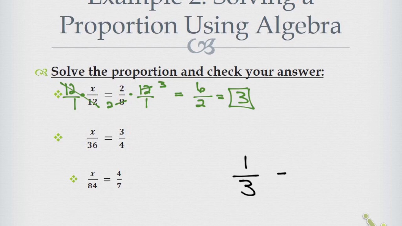 Honors Pre-Alg: 6.2 Writing and solving proportions - YouTube
