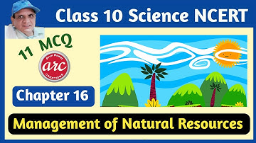MCQ Ch.16 Class 10 Science NCERT Chapter 16: Management of Natural Resources  Solved MCQ
