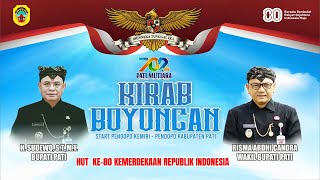 ⭕ KIRAB BOYONGAN HARI JADI KE - 702 KAB. PATI TAHUN 2025