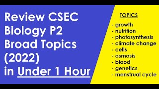 CSEC Biology Broad Topics Free Crash Course screenshot 5