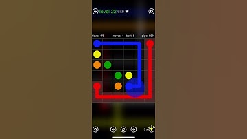 Flow Free - Intro - Classic - 6x6 - Level 22