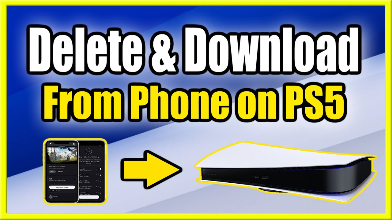 How to Delete & Download PS5 Games From Phone using Playstation App ...