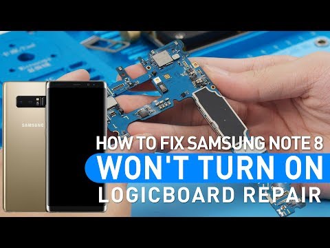 How To Fix Samsung NOTE 8 Won’t Turn On - Logicboard Repair - How To Find Over Current三星NOTE8不开机维修