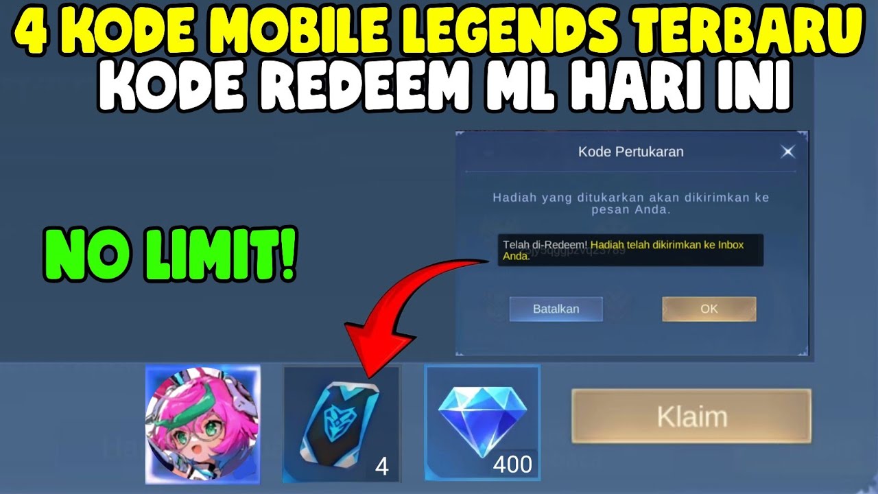 4 KODE REDEEM MOBILE LEGENDS TERBARU HARI INI - KODE REDEEM SKIN MOBILE ...