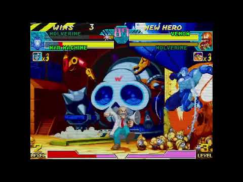 Marvel vs. Capcom - Wolverine, War Machine vs. Red Venom, Wolverine