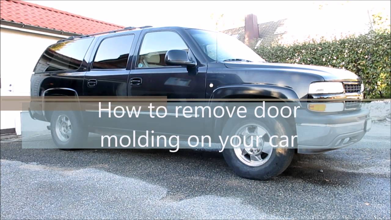 How to remove door molding on your car YouTube