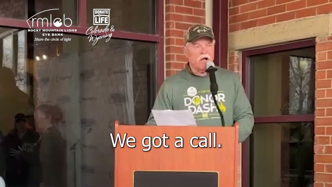Bill Shares his Story at Wyoming Donor Dash 2025