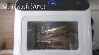 COMFEE' KWH-TD802-W Table Top Compact Dishwasher Review and Unboxing 