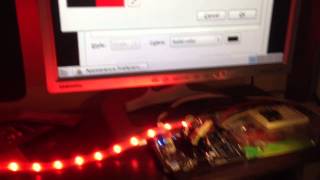 BeagleBone-controlled LED strip