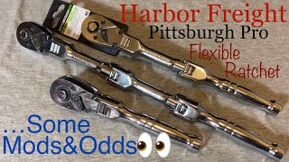 Harbor Freight Pittsburgh Pro Heavy Duty Flexible Ratchet-MODS&TEARDOWN-3/8”Drive