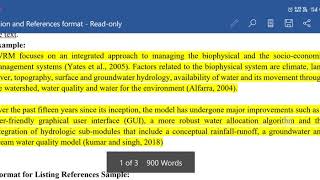 Citations and References | Formats considered for Citations and References of Research Documents
