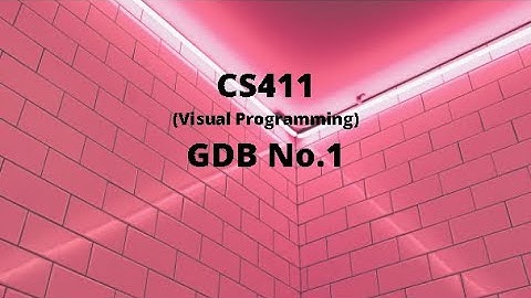 CS411 (Visual Programming) GDB No.1 Idea Solution